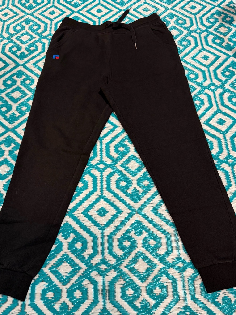 Russell Athletic Men’s Black Fleece Lined Jogger Sweatpants Athletic Pants